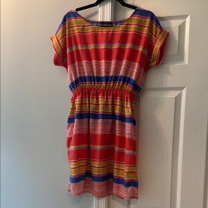 Soprano Women's Multicolor Striped Dress, Size L